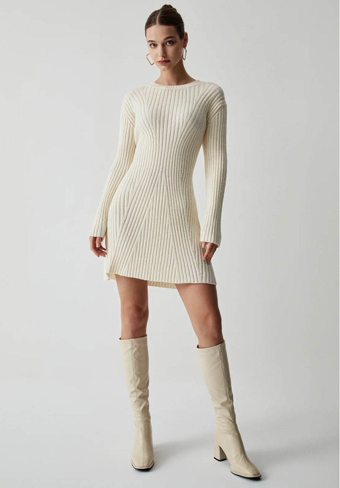 Rib Knit Mini Dress